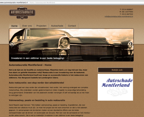 Website Autorestauratie Montferland