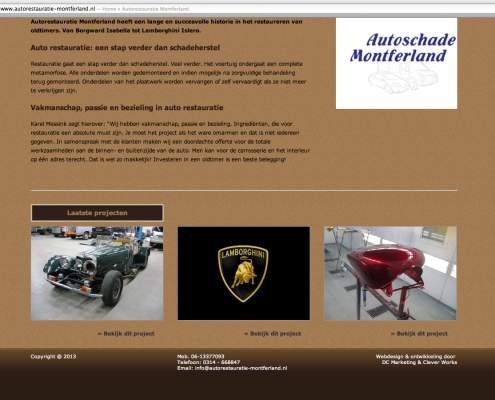 Website Autorestauratie Montferland