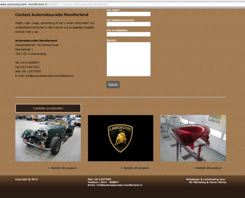 Website Autorestauratie Montferland